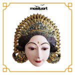 Balinese Woman Colored Mask