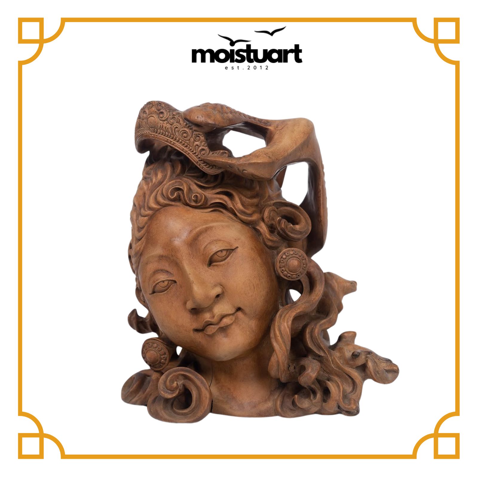 WhatsApp Image 2026-04-14 at 23.49.48 (2) Balinese Girl Royal Crown Sculpture - Image 1