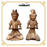 Balinese Ceremony Couple Statue
